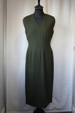 Vtg 70's Jaeger Gt Britain green dress sz 10 Glamorous mod revival