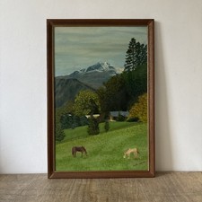 Vintage Oil on Board Framed