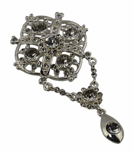 Silver large square - silver, bridal