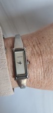 VINTAGE GUCCI CLASSIC 1500L WATCH WITH WHITE FACE NEW BATTERY FITTED 
