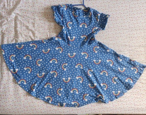 Frugi blue rainbow skater - blue,