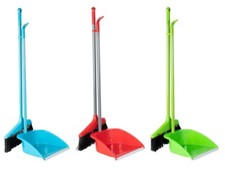 Long Handled Dustpan And Brush Set Dust Pan Handle Broom Upright Sweeper 79cm