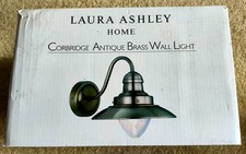 LAURA ASHLEY Corbridge Antique Brass Wall Light BRAND NEW, BOXED!