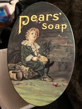 Vintage Pears Soap Gift Tin With Bar Of Soap Inside, 14.5cm X 9.5cm