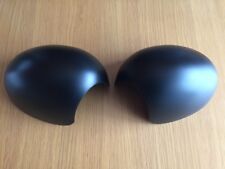 MATT BLACK WING MIRROR COVERS GRADE B MINI MK2 COOPER R56 06-13 STICK ON