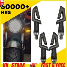 4Pcs LED Motorcycle Motorbike Rear Indicators Turn Signal Brake Lights Stop Lamp