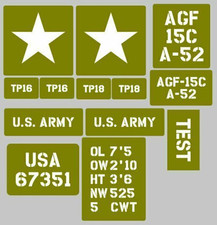 Stencil set to suit ww2 war army WLA WLC Harley Davidson