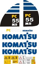 Komatsu PC55 MR Digger Decal Set. 