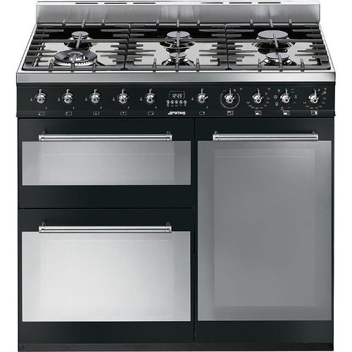 Smeg sy93bl 90cm dual fuel - sy93bl,