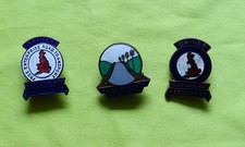 3x 1950s ROAD HAULAGE ASSOCIATION Commercial Vehicle Lorry Truck enamel badge