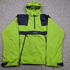 Paramo Jacket Mens Large Green Black Anorak Smock Waterproof Coat Hiking Trek