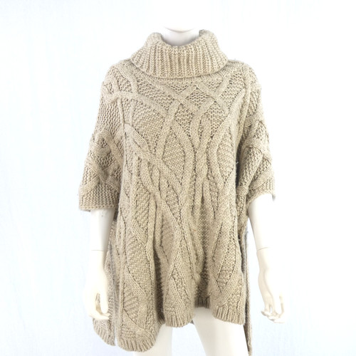 Zara poncho cape jumper - poncho, chunky