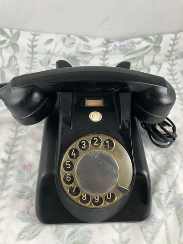 Ptt black bakelite - bakelite, rotary