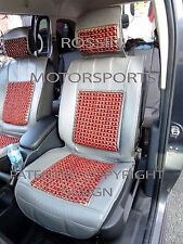 i - TO FIT A RENAULT TWIZY, CAR SEAT COVERS, MASSAGE BEADED CUSHION, GREY