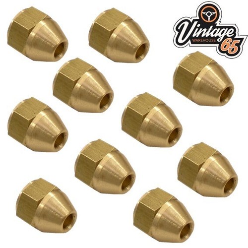 Brass brake pipe - brass, 3/8"