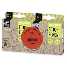 HAMA CLEAR PHOTO CORNERS BOX 1000 TRANSPARANT SELF ADHESIVE 2X BOX 500 7108