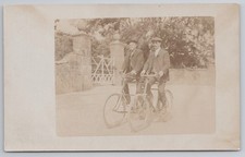 Vintage RPPC Postcard Two Men
