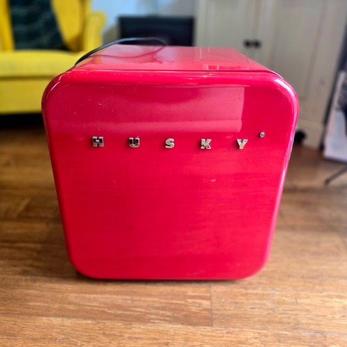 Husky red retro mini fridge - husky,