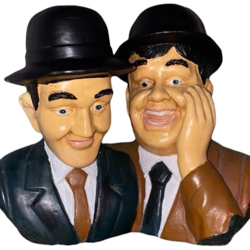 Laurel and hardy bust figurine - and,