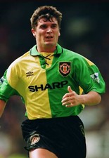 Manchester Utd 92/94 Away 3rd Shirt Newton Heath Green & Gold Keane 16 BNWT🔰XXL