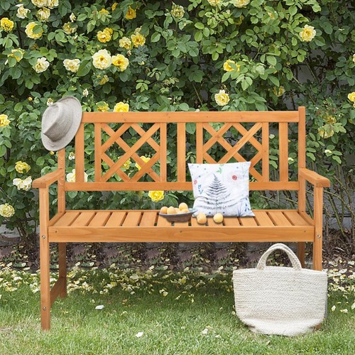 Garden bench twin cross - garden,
