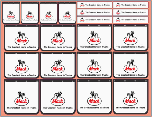 Mudflap decals mack old - mack,