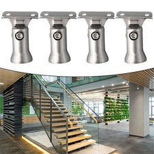 Modern Handrail Decoration 4 PCS Stainless Steel Bracket for Stair Railing