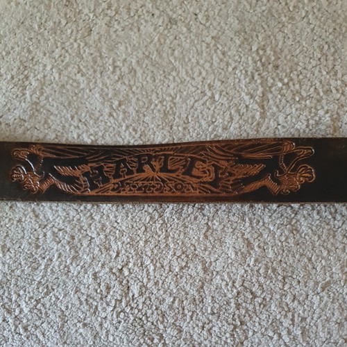 Harley davidson embossed - embossed, brown