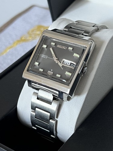 Seiko 6119 5000 black - seiko, square