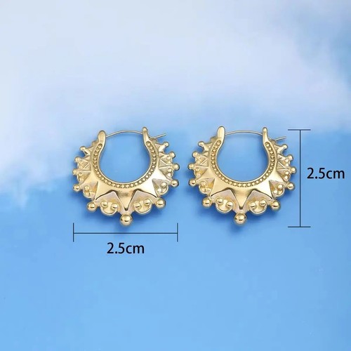 Gypsy style creole earrings - style,