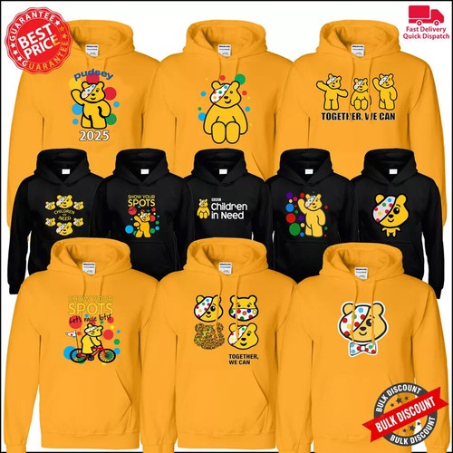 Spotty pudsey bear kids - kids, hoody
