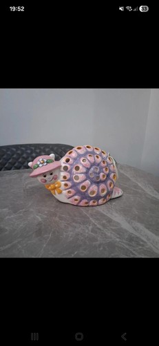 Piggery vintage pottery snail - pottery,