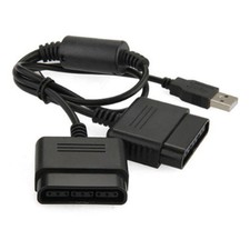 PS2 Playstation 2 to PS3 PC USB Gamepad Controller Converter Dual Adapter Cable