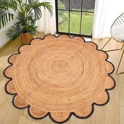 Handcrafted round scalloped - round,