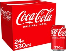 Coca-Cola Original Taste 24 x 330ml Cans Free Postage