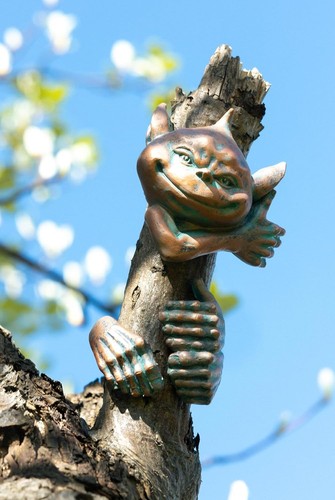 Tree peeker elf decoration - peeker,