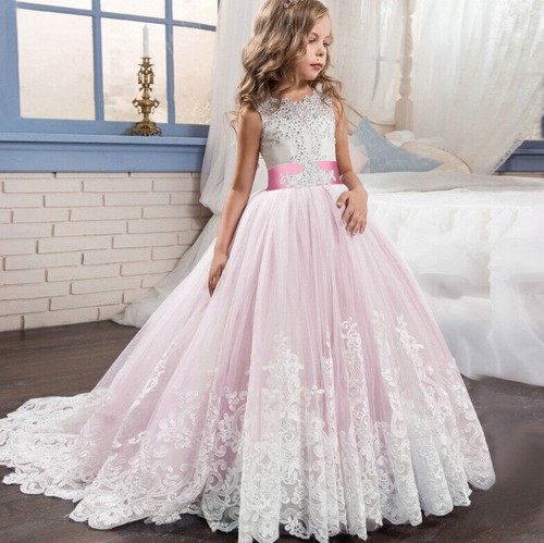 Girls dress flower party - dress,