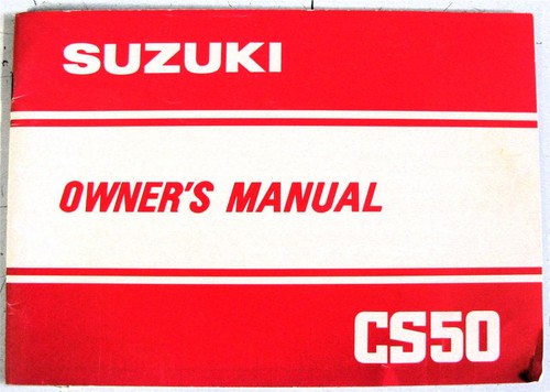 Suzuki cs50 scooter - cs50, owners
