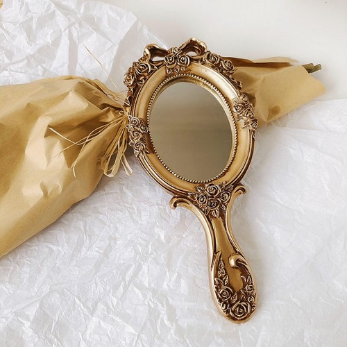 Vintage handheld mirror - vintage,