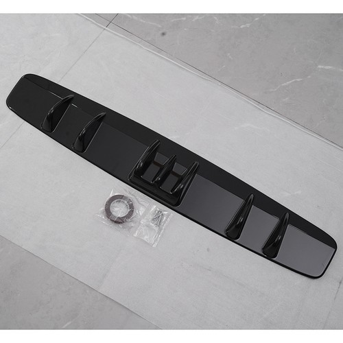 Gloss black rear bumper lip - rear,