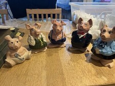 NATWEST Pigs by Wade - Full Set of 5 Piggy Banks