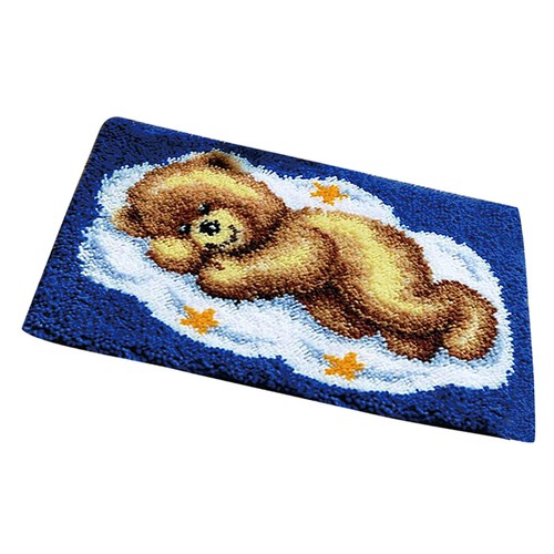 Bear latch hook - latch, rug