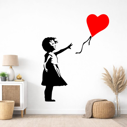 Banksy style wall stickers - banksy,