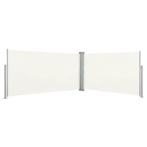 Retractable side awning cream - side,