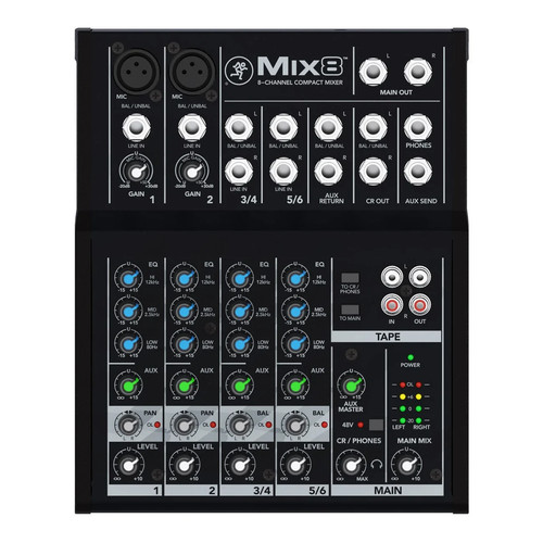 Mackie mix8 channel - mix8, compact