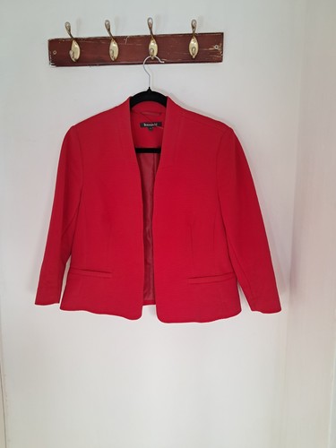 Red cropped jacket bolero - jacket,