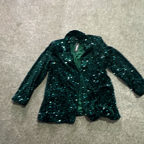 Boohoo green velvet - green,