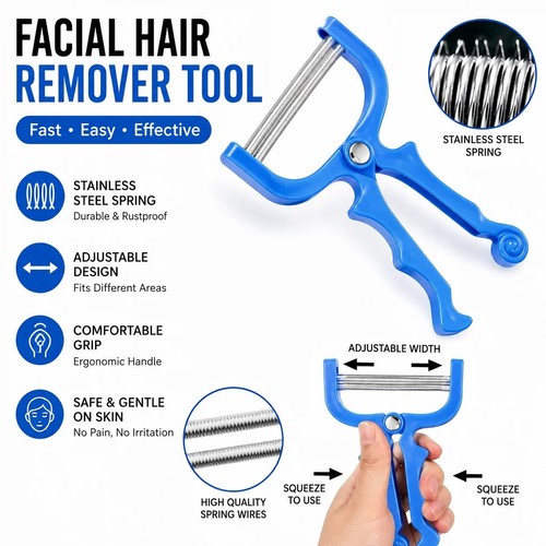 Facial hair remover tool face - remover,