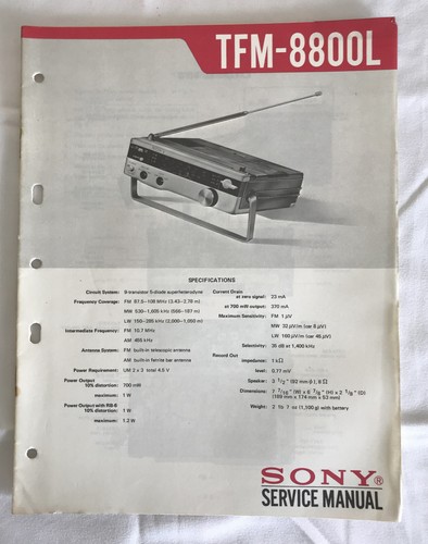 Sony tfm 8800l transistor - tfm-8800l,