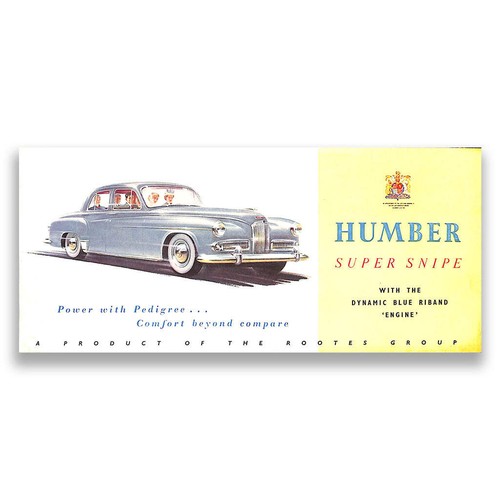 Humber super snipe foldout car - super,